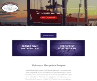 Mattapoisettboatyard.com(Mattapoisett Boatyard) Screenshot