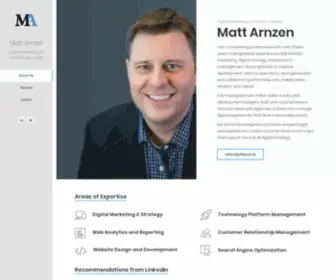 Mattarnzen.com(Matt Arnzen) Screenshot
