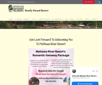 Mattawariverresort.com(Mattawa River Resort) Screenshot