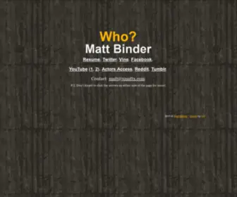 Mattb.in(Matt Binder) Screenshot