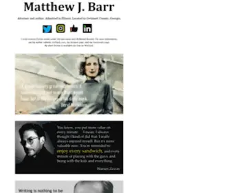 Mattbarr.com(It's Matt Barr) Screenshot