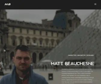 Mattbeauchesne.com(Marketer) Screenshot