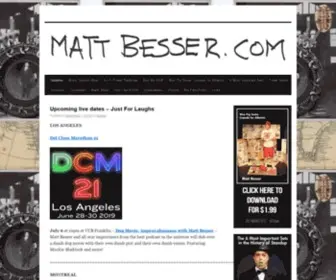 Mattbesser.com(Matt Besser) Screenshot