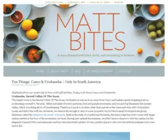 Mattbites.com(A Man Obsessed with Food) Screenshot