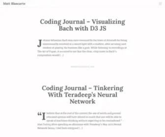 Mattblancarte.com(Matt Blancarte) Screenshot
