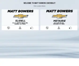 Mattbowerschevy.com(Matt Bowers Chevrolet) Screenshot