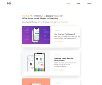 Mattbulbul.com(UI/UX Designer) Screenshot