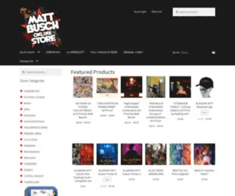 MattbuschStore.com(Featuring the art of Matt Busch) Screenshot