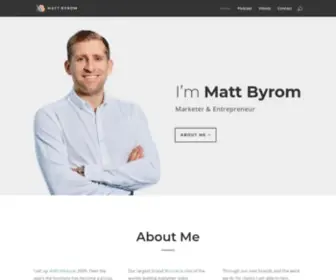 Mattbyrom.com(Matt Byrom) Screenshot