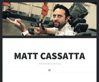 Mattcassatta.com(Creative Director/Copy) Screenshot