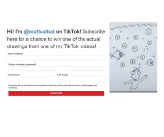 Mattcatbat.com(Mattcatbat from TikTok) Screenshot
