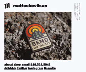Mattcolewilson.com(Graphic design) Screenshot