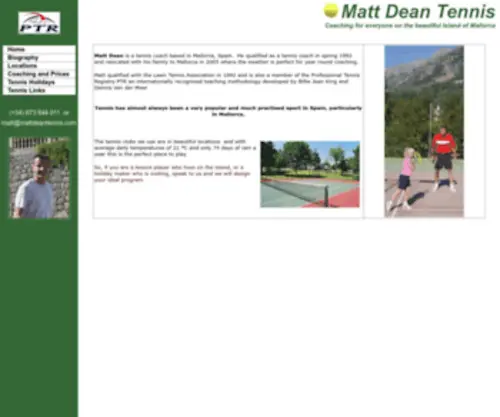 Mattdeantennis.com(Link lotto01) Screenshot