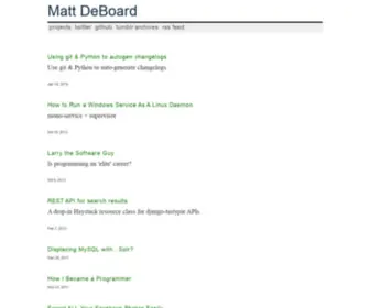 Mattdeboard.net(Future home of the Sphinxes) Screenshot