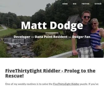 Mattdodge.codes(Matt Dodge) Screenshot