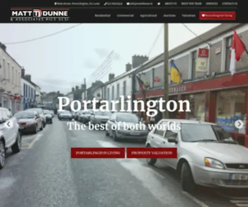 Mattdunne.ie(Matt Dunne Auctioneer and Estate Agent) Screenshot