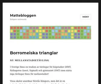 Mattebloggen.com(Roligare matematik) Screenshot