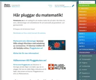 Matteboken.se(Här pluggar du matematik) Screenshot