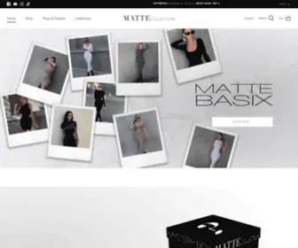 Mattecollection.com(MATTE COLLECTION) Screenshot