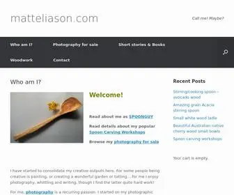 Matteliason.com(Who am I) Screenshot