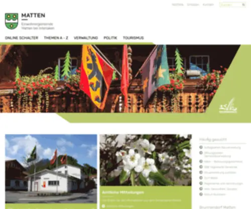 Matten.ch(Gemeinde Matten) Screenshot
