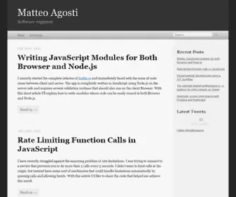 Matteoagosti.com(Matteo Agosti) Screenshot