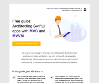 Matteomanferdini.com(The 5 Most Common Misconceptions About SwiftUI) Screenshot