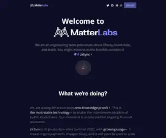 Matter-Labs.io(Matter Labs) Screenshot