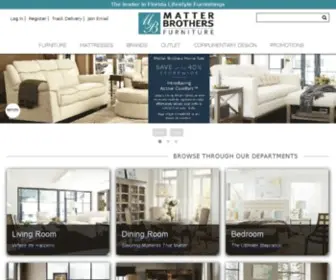 Matterbrothersfurniture.com(Furniture Store Sarasota) Screenshot