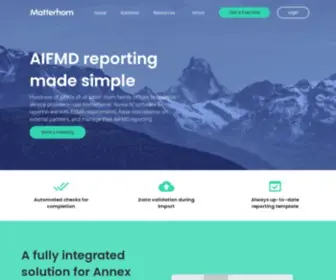 Matterhorn-RS.com(AIFMD Annex IV reporting software for Fund Managers (AIFMs)) Screenshot