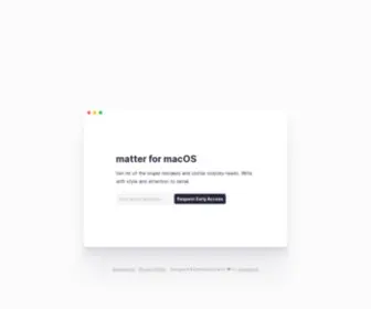 Matter.md(Your thoughts) Screenshot