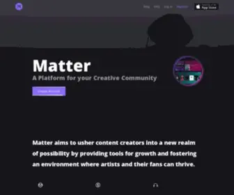 Matter.online(Music Platform) Screenshot