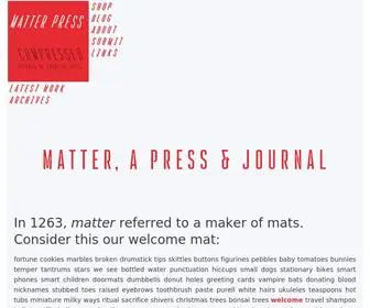 Matterpress.com(Matter Press) Screenshot