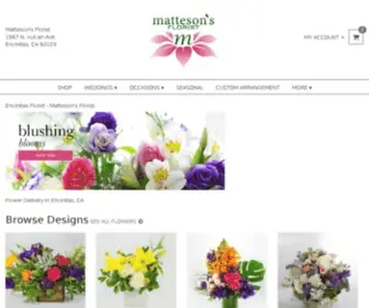 Mattesonsflorist.com(Encinitas Florist) Screenshot