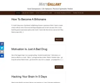 Mattgallant.tv(Serial Entrepreneur) Screenshot