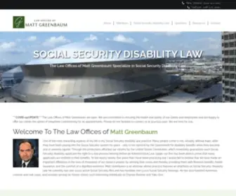 Mattgreenbaum.com(Law Offices of Matt Greenbaum) Screenshot