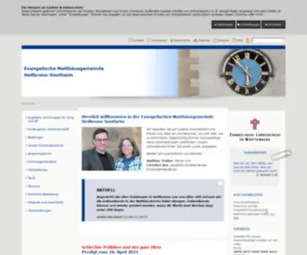 Matthaeusgemeinde-Sontheim.de(Evangelische Matthäusgemeinde Sontheim) Screenshot