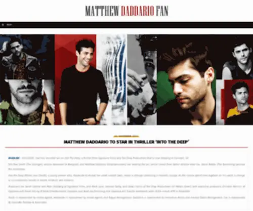 Matthew-Daddario.com(Matthew Daddario Fan) Screenshot