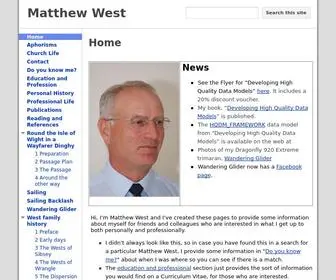Matthew-West.org.uk(This site) Screenshot