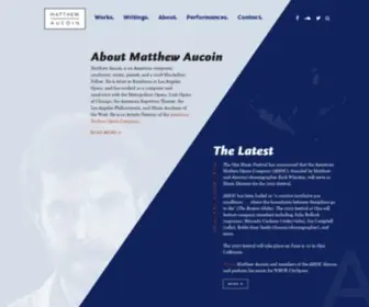 Matthewaucoin.com(Matthew Aucoin) Screenshot