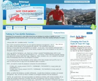 Matthewbredel.com(Inside the Internet Marketing Mind) Screenshot