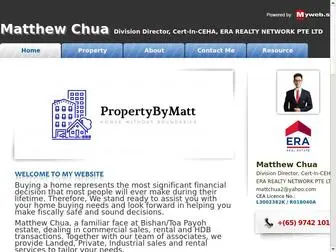 Matthewchua.com(New launch projects in Singapore) Screenshot