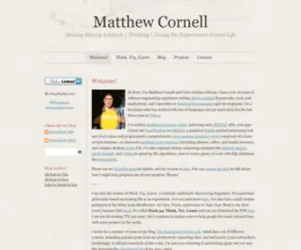 Matthewcornell.org(Matthew Cornell) Screenshot