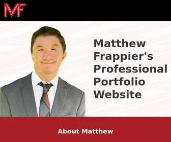 Matthewfrappier.com(Professional Portfolio) Screenshot