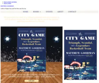 Matthewgoodmanbooks.com(MATTHEW GOODMAN) Screenshot