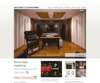 Matthewgraymastering.com(Matthew Gray Mastering) Screenshot