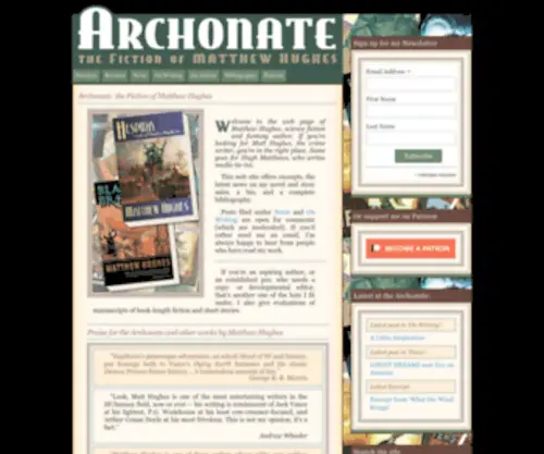 Matthewhughes.org(Archonate) Screenshot
