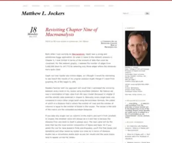 Matthewjockers.net(Matthew L) Screenshot