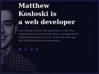 Matthewkosloski.me(Front-end Web Developer) Screenshot