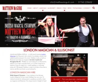 MatthewmcGurk.com(Magician London) Screenshot